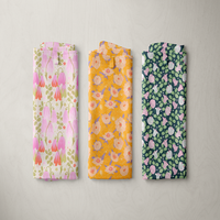 Tulip Designs 100% Polyester Jacquard Tissu Mignon Floral Petits Motifs pour Enfants Poly Jacquard avec Petits Motifs Mignons