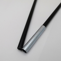 Poteaux de tente en fibre de verre 11mm avec connecteur coudé pour tente de camping
