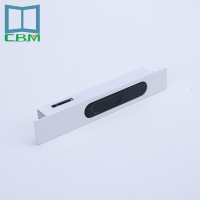 Accessoires modernes en aluminium pour fenêtre coulissante, verrou de poussée, quincaillerie personnalisée, crochet de sécurité automatique pour porte vitrée, garantie de 2 ans
