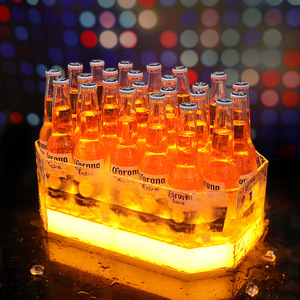 Cubo de Hielo Iluminado Octagonal de 12L con Luz LED para Enfriar Bebidas en Fiestas - Product Image 3