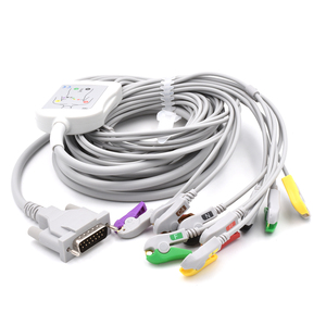 Câble EKG à connexion directe compatible avec Contec ECG300G, 10 fils, clip IEC, pour moniteurs patient - Product Image 1