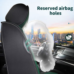 Coprisedile <span class=keywords><strong>Auto</strong></span> Universale in Pelle Completo, Cuscino Singolo per Sedile Guida, Adatto a Tutte le Stagioni - Product Image 4