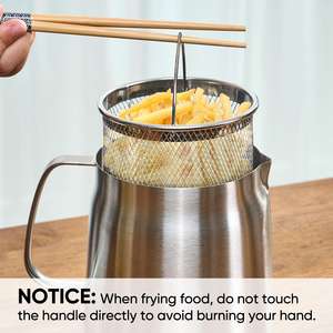 Equipo de Cocina Comercial, Olla con Orificios de Drenaje para una Distribución Uniforme del Aceite, Eliminación Eficiente del Aceite que Promueve una Mayor Salud - Product Image 2