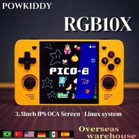 Consola de juegos portátil Retro Powkiddy RGB10X, reproductor de videojuegos portátil, sistema ArkOS Linux de código abierto para GBA GBC PSP NDS