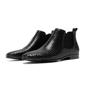 Botas de Invierno para Hombre, Diseño Clásico, Punta Redonda, Sin Cordones, Cómodas, Duraderas, Impermeables, de Cuero Genuino, Antideslizantes, Más Vendidas - Product Image 6