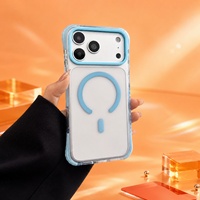 Coque de téléphone transparente en PC, minimaliste, avec protection renforcée des coins pour iPhone