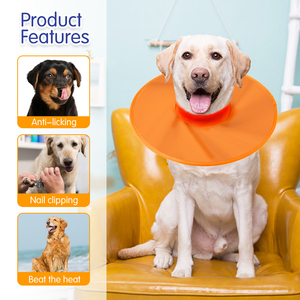 Collar Isabelino para Perros, de Poliéster, Ajustable, Impermeable, Anti-Lamido, Cono de Recuperación Postoperatorio para Perros, Tallas S/M/L/XL - Product Image 5