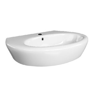 Lavabo mural Klio à trou unique 68 cm pour salle de bain - Product Image 1