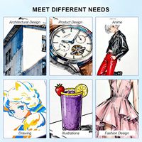 Marqueurs à alcool 48 couleurs, ensemble de marqueurs artistiques à double pointe pour livre de coloriage pour adultes, dessin, croquis, peinture