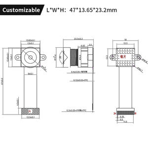 Module de caméra MIPI grand angle haute définition 1080P avec capteur OS02G10, prend en charge la synchronisation des cadres multi-caméras - Product Image 5