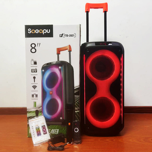 Loa siêu trầm 8 inch, hệ thống âm thanh DJ di động, loa karaoke ngoài trời, loa <span class=keywords><strong>Bluetooth</strong></span> không dây, loa thùng - Product Image 6