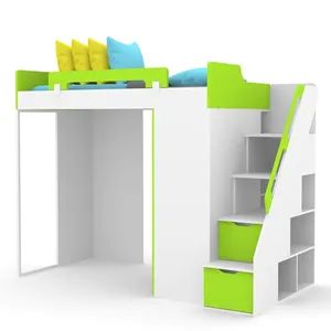 Детская мебель tomynikon Morden для спальни, зеленая, розовая, синяя детская кровать для хранения, лофт кровать