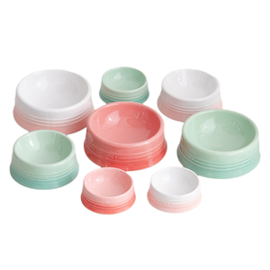 Mangkuk Keramik Gradien Penjualan Terlaris 2026 Aksesoris Hewan Peliharaan Mangkuk Makanan Hewan untuk Anak Anjing dan Anak Kucing - Product Image 1