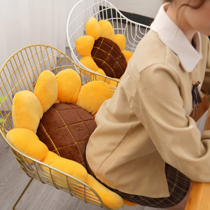 Cuscino a Forma di Girasole, Peluche in Cotone PP, Cuscino per Schienale Auto, 31cm-50cm, Accessorio per Foto, Regalo di Compleanno - Product Image 4