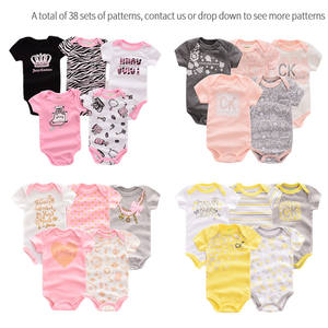 Conjunto de Ropa de Verano para Bebés, 4 Piezas, Algodón, Pijama para Recién Nacidos, Niños y Niñas, Mono, Body - Product Image 3