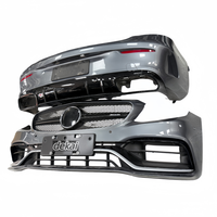 Ensemble de pare-chocs avant et arrière, accessoires d'apparence de véhicule pour Mercedes-Benz C63 AMG, kits de carrosserie avant et arrière modifiés