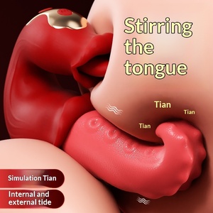 Mackenzie Tongue Tide Vibrador de Lengua Oscilante Tian <span class=keywords><strong>Mi</strong></span> Bean Masajeador para Mujeres Juguetes Sexuales Artículos para Adultos 45/Caja 65dB - Product Image 2