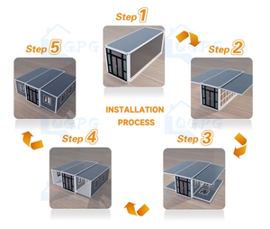 Casa Container Prefabbricata Isolata Espandibile da 20 Piedi con 2 Camere da Letto, Villa Prefabbricata, Casa Portatile per Costruzioni e Immobili - Product Image 3