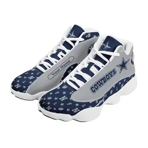 Großhandel NFLE Team Cowboys American Football Teams Anpassen Sneaker Basketballs chuhe Spezialisieren Design Vintage Design