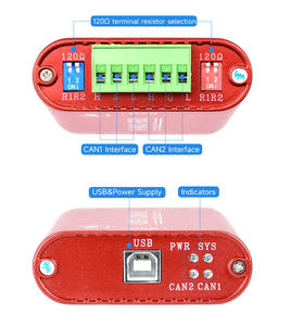 Adaptador USB Industrial USB-CAN-B Waveshare, Analizador CAN de Doble Canal, Aislamiento de 2500V CC, Velocidad de Transmisión de 10Kbps-1Mbps - Product Image 6