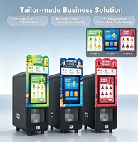 Máquina Expendedora Comercial de Grado Comercial para Alimentos, Totalmente Automática, para Smoothies y Granizados, con Cuchilla de Acero Inoxidable 304, IoT Inteligente, Fresco y Delicioso