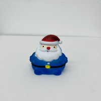 Balle anti-stress Père Noël à remontée lente, motif chapeau rouge, mignonne et moelleuse, vente en gros depuis l'entrepôt américain