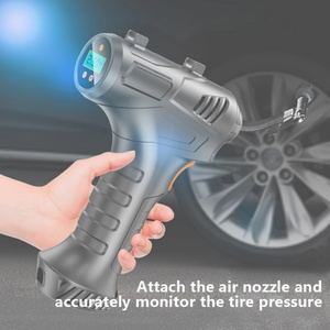 Pompe à air sans fil portable pour pneus de voiture avec logo personnalisé, compresseur d'air pour voiture, mini pompe à air portable pour pneus de voiture - Product Image 4
