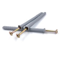 Chevilles d'expansion murales en plastique SHURUI avec vis pour cloisons sèches, tailles M6-M12, revêtement TiCN