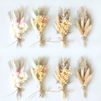 Mini bouquet de fleurs séchées de Chine pour mariée, demoiselle d'honneur, corsage de mariage, cadeau d'anniversaire, décoration de boîte, fleur éternelle, voyage