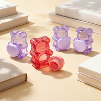 Adorables contenants de baume à lèvres en forme d'oursons gélifiés de 4,5 g, pots pour blush stick, tubes pour masque à lèvres pour les lignes de soins de la peau Kawaii pour jeunes.