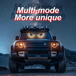 USD LED Devil Eyes ánh sáng xe phía sau kính chắn gió trang trí tam giác hình bán nguyệt Devil của mắt đèn cho xe tải - Product Image 6