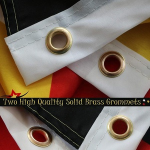 Bandera de fútbol de Alemania con logotipo, pequeña cantidad mínima de pedido, económica, de gran tamaño, para sublimación o con pantalla voladora - Product Image 5