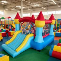 Château gonflable Oxford résistant à l'usure pour centre commercial, aire de jeux intérieure pour enfants, toboggan commercial à usage prolongé