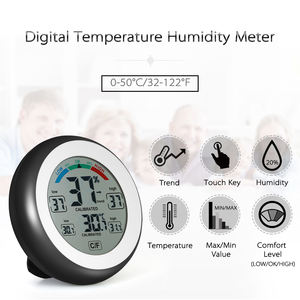 Termómetro Higrómetro Digital LCD Mini al por Mayor para Refrigerador, Interior, Coche, Automóvil, Detector de Humedad y Temperatura con Gancho Magnético - Product Image 2