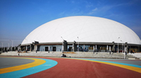 Dôme gonflable à grande portée, structures de dômes préfabriqués appliquées aux stades, serres et diverses installations de divertissement