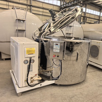 Réservoir de refroidissement vertical 1000L pour lait en vrac, en acier inoxydable de qualité alimentaire, avec mélangeur, pour lait de vache et de chèvre