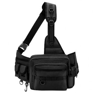 Sac de pêche à bandoulière résistant à l'eau, fabriqué en usine BSCI, sac de rangement pour la pêche en plein air, sac de pêche à bandoulière - Product Image 1