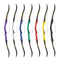 Ensemble d'arc recurve Sanlida Miracle X9 66/68/70" 14-54lbs, poids de tirage réglable, arc multicolore pour le tir sur cible et la chasse