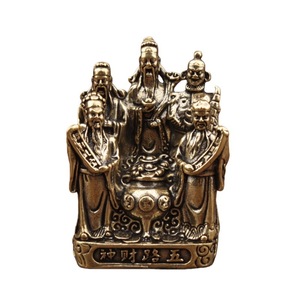 Statues en laiton des cinq dieux de la richesse, pour la décoration de la maison, du bureau, du Nouvel An chinois - Product Image 5