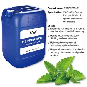 Mzel Wholesale Price 100% Pure Natural Organic Peppermint Essential Oil Bulk Suppliers