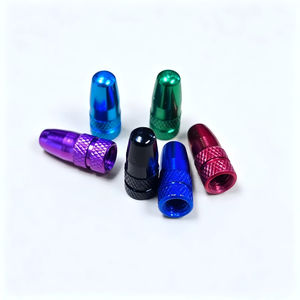 Bouchons de valve de vélo en alliage d'aluminium colorés, style français, durables, résistants à la corrosion, étanches, pour la décoration de voitures et de vélos - Product Image 2