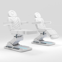 Fauteuil de Beauté Électrique Professionnel à 4 Moteurs, Pivotant à 360 Degrés, pour Injection Esthétique Médicale avec Commande Latérale au Pied