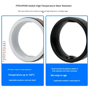 D71X-16 tay kẹp mềm con dấu PTFE Van bướm có tay cầm cho phương tiện truyền thông nước DN80 100 <span class=keywords><strong>150</strong></span> 200 - Product Image 3