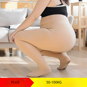 Collants doublés en polaire grande taille 100kg pour femmes collants thermiques pas translucides collants chauds d'hiver Leggings épais - Product Image 2