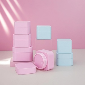 Custom Empty Label 1oz 10g 20g UV <b>Nail</b> Gel Powder Cream Luxury PP <b>Extension</b> Jars Durable Pink Blue Plastic Cosmetic Jars - Product Image 3