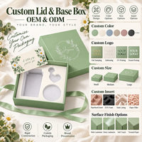 Boîte d'emballage personnalisée en carton rigide pour coffret de soins de la peau, avec couvercle et base, idéale pour sérum et crème, pour salons de beauté et magasins de détail