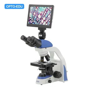 OPTO-EDU A33.0913 מעבדה וידאו בשימוש Trinocular מיקרוסקופ עם מצלמה