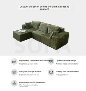 Cloud Sectional Boneless Modern Set Living Room Modular L Shaped Deep Seat Oversized <b>Memory</b> <b>Foam</b> Compressed 3 Seater - Product Image 3