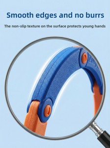 KSE Jouet <span class=keywords><strong>de</strong></span> sport d'extérieur pour enfants, sifflet sonore créatif, anneau volant en EVA, souple, pliable, portable, bleu, 275 mm, pour 0-24 ans - Product Image 6