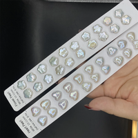 Perles d'eau douce naturelles blanches en forme de cœur de 10-11 mm, perles en vrac pour la fabrication de bijoux